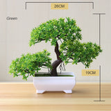 Artificial Plant New Artificial Flower Home Decor Bonsai Tree Pot Plant Fake Flower Potted Ornament For Home Desk Garden Decoration