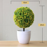 Artificial Plant New Artificial Flower Home Decor Bonsai Tree Pot Plant Fake Flower Potted Ornament For Home Desk Garden Decoration