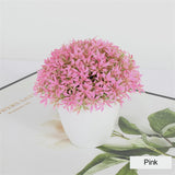 Artificial Plant New Artificial Flower Home Decor Bonsai Tree Pot Plant Fake Flower Potted Ornament For Home Desk Garden Decoration