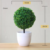 Artificial Plant New Artificial Flower Home Decor Bonsai Tree Pot Plant Fake Flower Potted Ornament For Home Desk Garden Decoration