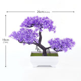 Artificial Plant New Artificial Flower Home Decor Bonsai Tree Pot Plant Fake Flower Potted Ornament For Home Desk Garden Decoration