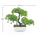 Artificial Plant New Artificial Flower Home Decor Bonsai Tree Pot Plant Fake Flower Potted Ornament For Home Desk Garden Decoration