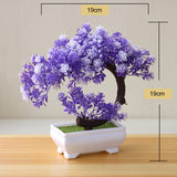 Artificial Plant New Artificial Flower Home Decor Bonsai Tree Pot Plant Fake Flower Potted Ornament For Home Desk Garden Decoration