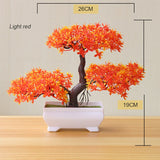 Artificial Plant New Artificial Flower Home Decor Bonsai Tree Pot Plant Fake Flower Potted Ornament For Home Desk Garden Decoration