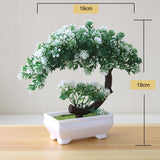 Artificial Plant New Artificial Flower Home Decor Bonsai Tree Pot Plant Fake Flower Potted Ornament For Home Desk Garden Decoration