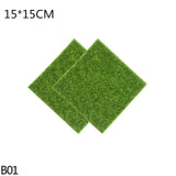 1Pcs 15cm/30cm Artificial Grassland Simulation Moss Lawn Turf Fake Green Grass Mat  Carpet DIY Micro Landscape Home Floor Decor