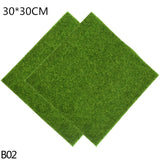 1Pcs 15cm/30cm Artificial Grassland Simulation Moss Lawn Turf Fake Green Grass Mat  Carpet DIY Micro Landscape Home Floor Decor