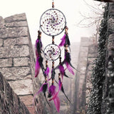 Colorful True feather dream catcher lights up Creative dreamcatcher girls practical special birthday gifts home decoration