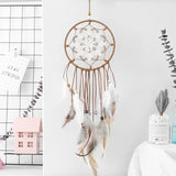 Colorful True feather dream catcher lights up Creative dreamcatcher girls practical special birthday gifts home decoration