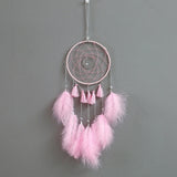 Colorful True feather dream catcher lights up Creative dreamcatcher girls practical special birthday gifts home decoration