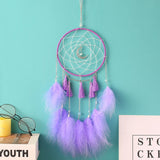 Colorful True feather dream catcher lights up Creative dreamcatcher girls practical special birthday gifts home decoration