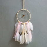 Colorful True feather dream catcher lights up Creative dreamcatcher girls practical special birthday gifts home decoration