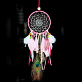 Colorful True feather dream catcher lights up Creative dreamcatcher girls practical special birthday gifts home decoration