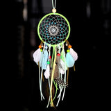 Colorful True feather dream catcher lights up Creative dreamcatcher girls practical special birthday gifts home decoration