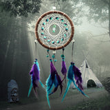 Colorful True feather dream catcher lights up Creative dreamcatcher girls practical special birthday gifts home decoration